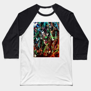 The Crowd Abstract Art/ Portrait painting Baseball T-Shirt